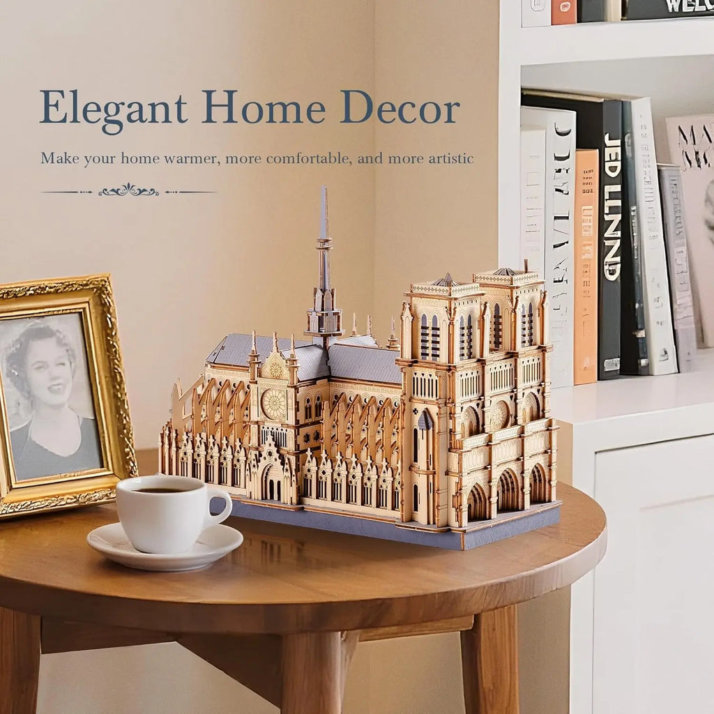 Kit Puzzle 3D en Bois Cathédrale Notre-Dame de Paris