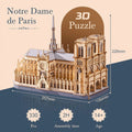 Kit Puzzle 3D en Bois Cathédrale Notre-Dame de Paris