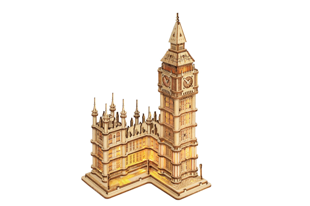 Kit Puzzle 3D en Bois Tour de Londres Big Ben Pagode