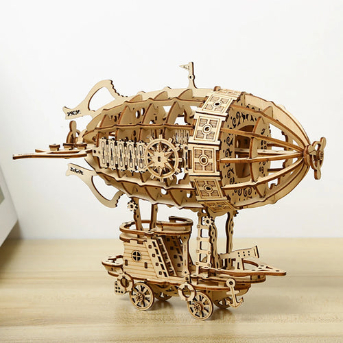 Dirigeable en bois, puzzle 3D à assembler – photo 2