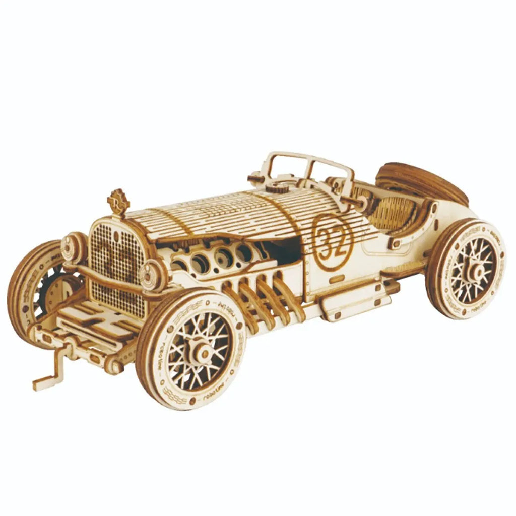 Voiture rétro en bois, puzzle 3D à assembler – photo 7