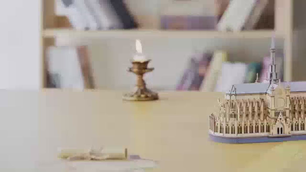 Kit Puzzle 3D en Bois Cathédrale Notre-Dame de Paris